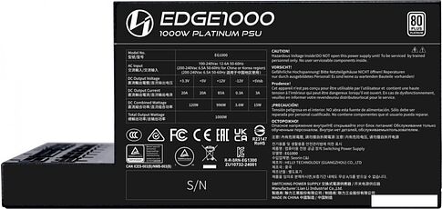 Блок питания Lian Li Edge 850 G9P.EG0850.BE00.EU