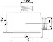 Шланговое подключение Rubineta 662125