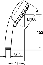 Душевая лейка Grohe New Tempesta Cosmopolitan 100 27574002