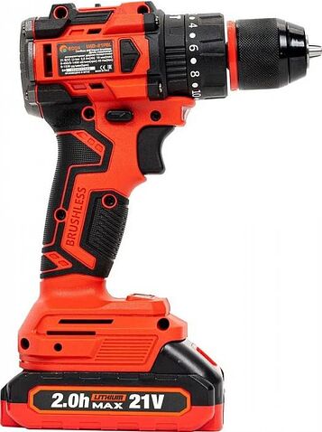 Ударная дрель-шуруповерт Edon UAD-21PBL (с 2-мя АКБ, кейс)