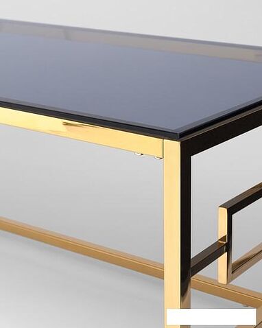 Журнальный столик Stool Group Бруклин 120x60 ECT-013-TG-SK (стекло Smoke/сталь золото)