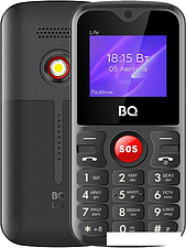 Кнопочный телефон BQ-Mobile BQ-1853 Life (черный/красный)
