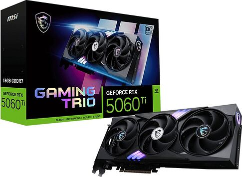 Видеокарта MSI GeForce RTX 5060 Ti 16G Gaming Trio OC