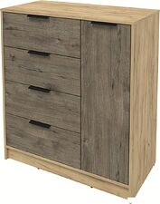 Тумба Интерлиния Концепт КТ-Т90 (дуб веллингтон/дуб золотой)