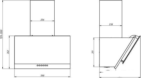 Кухонная вытяжка Elikor RX6754XB