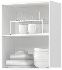 Шкаф навесной Mio Tesoro Модена ШВ 600 (белый/дуб ваниль)