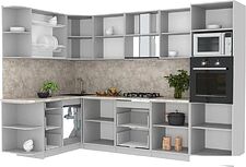Готовая кухня Интерлиния Мила Лайт 1.68x3.0 левая (бетон/бетон/кастилло темный) Готовая кухня Интерлиния Мила Лайт 1.68x3.0 левая (бетон/бетон/кастилло темный)