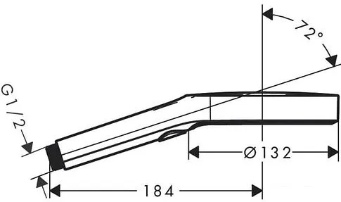 Душевая лейка Hansgrohe Rainfinity 130 3jet EcoSmart 26864000