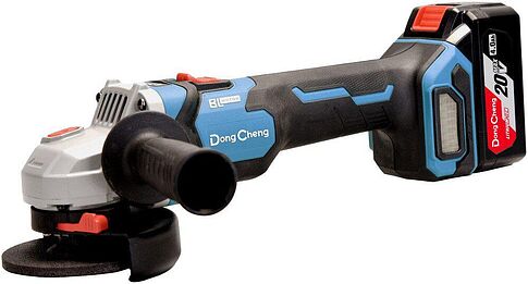 Угловая шлифмашина DongCheng DCSM04-125 Type EM (с 2-мя АКБ, кейс)