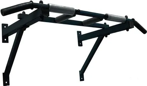 Турник Absolute Champion треххватный усиленный (крепеж к стене) (черный)