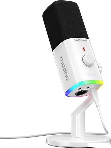 Проводной микрофон Maono PD100X (белый)