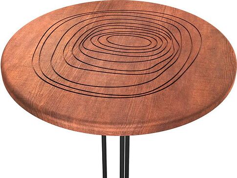 Журнальный столик Sheffilton SHT-CT44-3/H43 (кариф/черный муар)