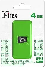 Карта памяти Mirex microSDHC 13612-MC10SD04 4GB
