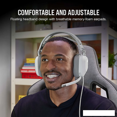 Наушники Corsair HS80 RGB USB (белый)