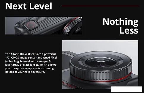 Экшен-камера Akaso Brave 8 SYYA0004-GY