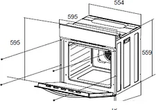 Электрический духовой шкаф MAUNFELD EOEC.566TB