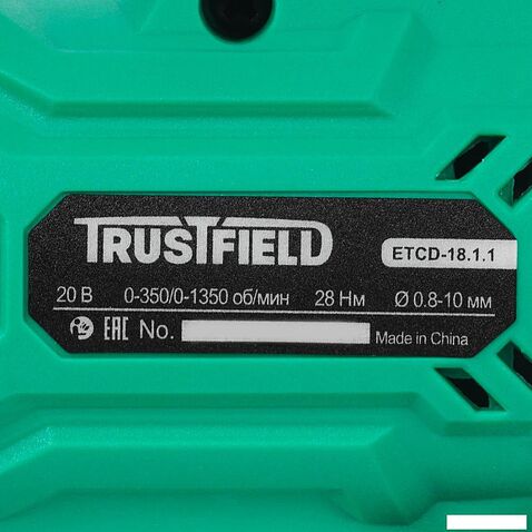 Дрель-шуруповерт Trustfield ETCD-18.2.1 (с 2-мя АКБ, кейс)