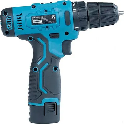 Дрель-шуруповерт Nordberg NE103K+NE9012 (с 2-мя АКБ, сумка)