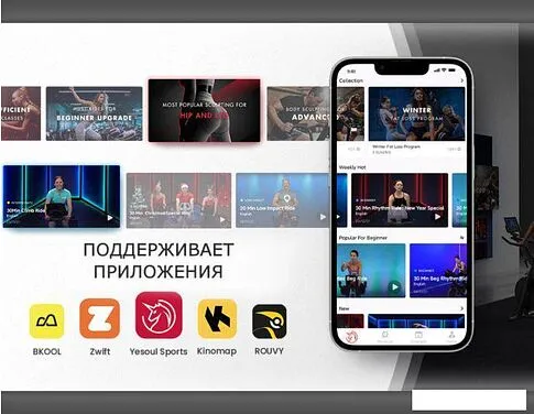 Велотренажер DFC Yesoul Smart M1 (черный)