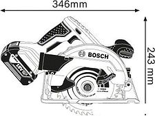 Дисковая пила Bosch GKS 18V-57 Professional [06016A2200]