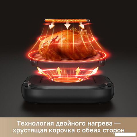 Аэрогриль (аэрофритюрница) Trouver Air Fryer FD10s Pro 6L (черный)