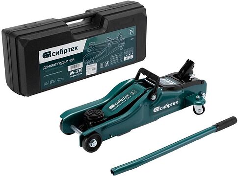 Подкатной домкрат СибрТех 50831 2т (кейс)