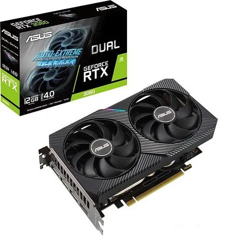 Видеокарта ASUS Dual GeForce RTX 3060 12GB GDDR6 DUAL-RTX3060-12G