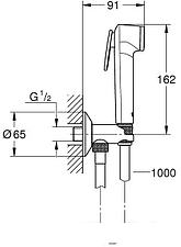 Душевой гарнитур Grohe Tempesta-F Trigger Spray 30 26358000 Душевой гарнитур Grohe Tempesta-F Trigger Spray 30 26358000