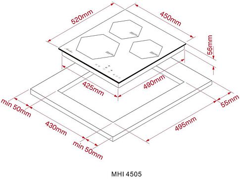Варочная панель Monsher MHI 4505