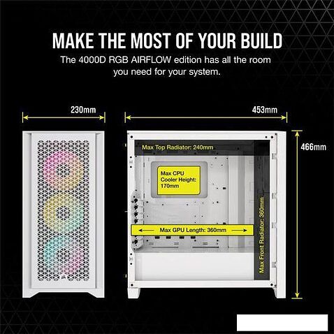 Корпус Corsair iCUE 4000D RGB Airflow CC-9011241-WW
