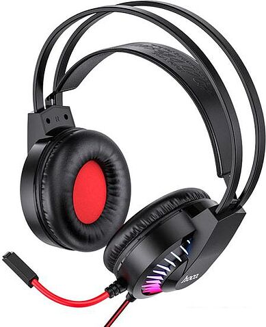 Наушники Hoco W105 (черный/красный)