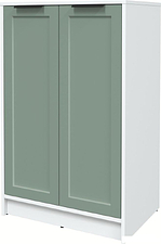 Тумба Интерлиния Концепт Тренд КТ-Т64 (белый платинум/мята)