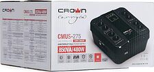 Источник бесперебойного питания CrownMicro Smart CMUS-275 Euro Источник бесперебойного питания CrownMicro Smart CMUS-275 Euro