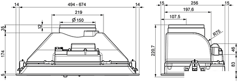 Кухонная вытяжка Elikor Breeze 70Н-450-П3Д (нержавеющая сталь)