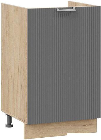 Шкаф напольный Трия Кимберли 1Н5М (дуб крафт золотой/титан)