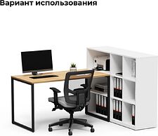 Тумба Crafto Норма 01 140x40x111 (белый)