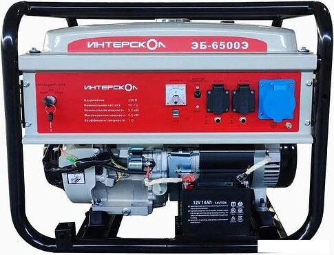 Бензиновый генератор Интерскол ЭБ-6500Э