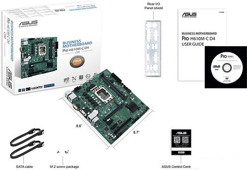 Материнская плата ASUS Pro H610M-C D4-CSM
