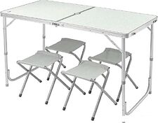 Стол со стульями Coyote HKTB-1002 (серый) Стол со стульями Coyote HKTB-1002 (серый)