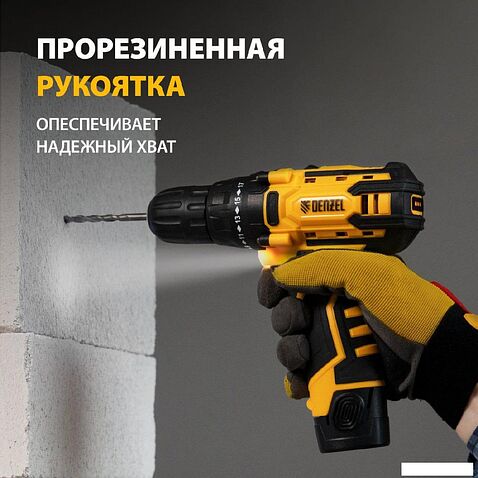 Дрель-шуруповерт Denzel CDL-12CB 26102 (с АКБ)