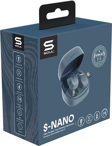 Наушники Soul S-Nano (темно-синий)