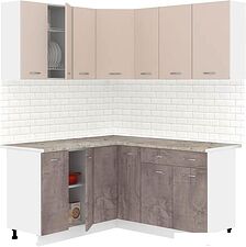 Готовая кухня Кортекс-мебель Корнелия Лира 1.5x1.7 (капучино/оникс/марсель) Готовая кухня Кортекс-мебель Корнелия Лира 1.5x1.7 (капучино/оникс/марсель)