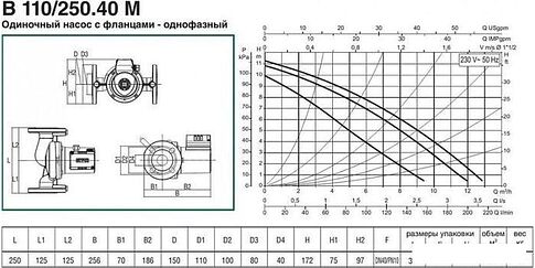 Циркуляционный насос DAB B 110/250.40 M
