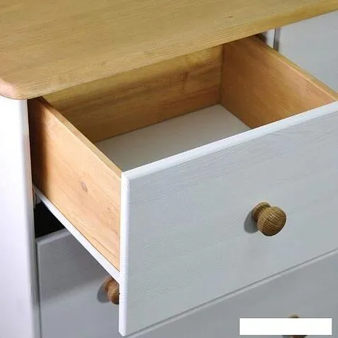 Комод Диприз Ром 7 ящиков Д 20032.1 (белый воск/антик)