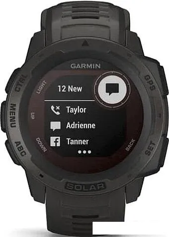 Умные часы Garmin Instinct Solar (графит)