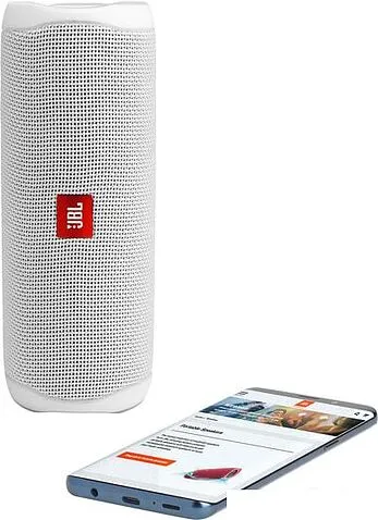 Беспроводная колонка JBL Flip 5 (белый)
