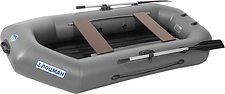 Моторно-гребная лодка Лоцман Гребная под мотор стандарт ЛС-260 ВНД (серый)