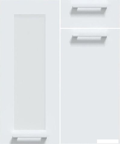 Готовая кухня Интерлиния Мила Gloss 3.6-ПМ1-2 (грей/грей/кастилло темный)