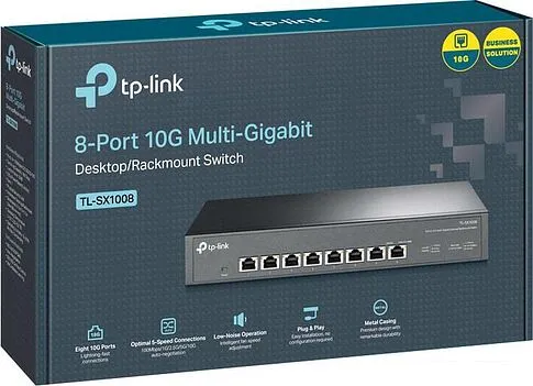 Неуправляемый коммутатор TP-Link TL-SX1008