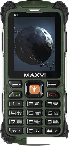 Кнопочный телефон Maxvi R1 (зеленый)